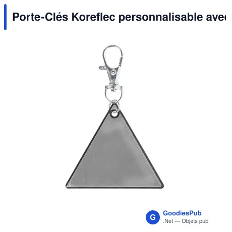 Porte-Clés Koreflec personnalisable avec logo pour entreprises