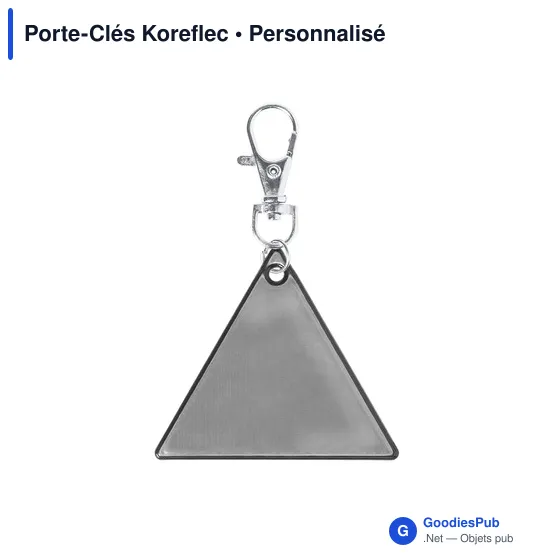 Porte-Clés Koreflec personnalisable avec logo pour entreprises - Image 1