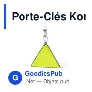 Porte-Clés Koreflec personnalisable avec logo pour entreprises - Miniature 4