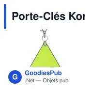 Porte-Clés Koreflec personnalisable avec logo pour entreprises - Miniature 5
