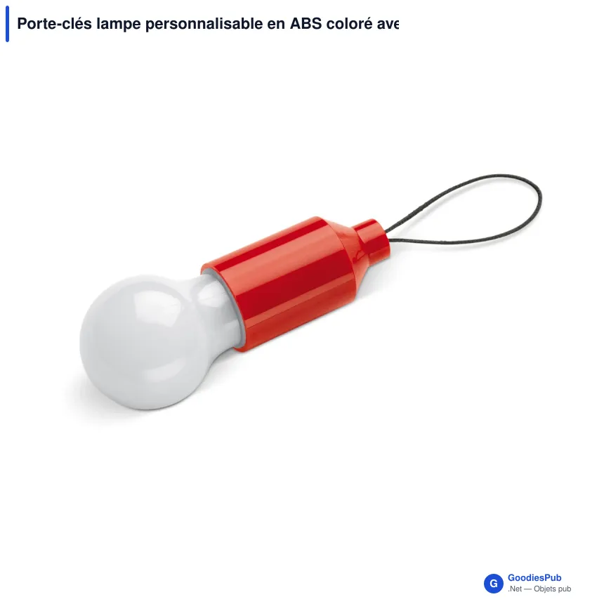 Porte-clés lampe personnalisable en ABS coloré avec logo - Lampe - Image 5