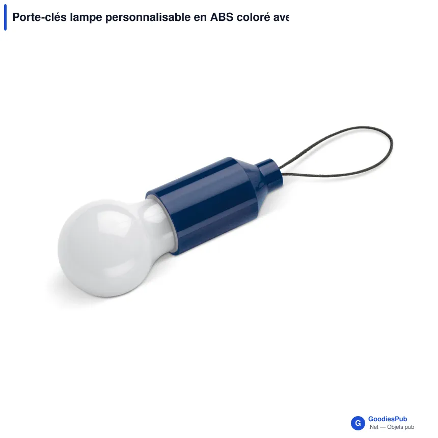 Porte-clés lampe personnalisable en ABS coloré avec logo - Lampe - Image 6