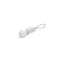 Variante Blanc - Porte-clés lampe personnalisable en ABS coloré avec logo - Lampe