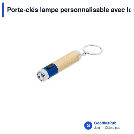 Porte-clés lampe personnalisable avec logo - Zungux