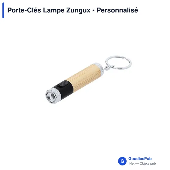 Porte-clés lampe personnalisable avec logo - Zungux - Image 4