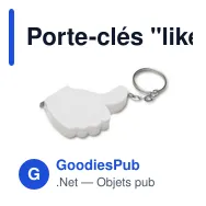 Porte-clés "like it", mètre-ruban 1m - Miniature 1