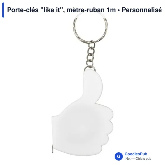 Porte-clés "like it", mètre-ruban 1m - Image 3