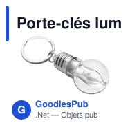 Porte-clés lumineux personnalisable avec logo - Hakeem - Miniature 2