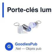 Porte-clés lumineux personnalisable avec logo - Hakeem - Miniature 3