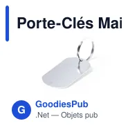 Porte-Clés Mailtek personnalisable avec logo pour entreprises - Miniature 1