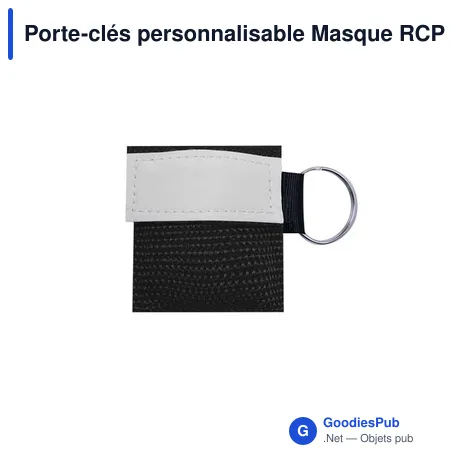Porte-clés personnalisable Masque RCP Ibanor avec logo