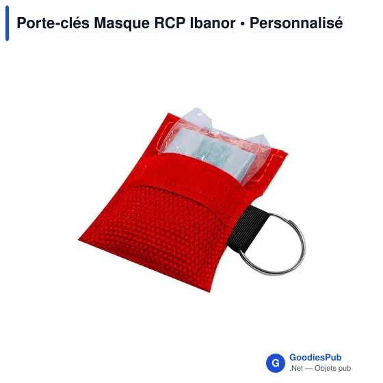 Porte-clés personnalisable Masque RCP Ibanor avec logo - Image 11