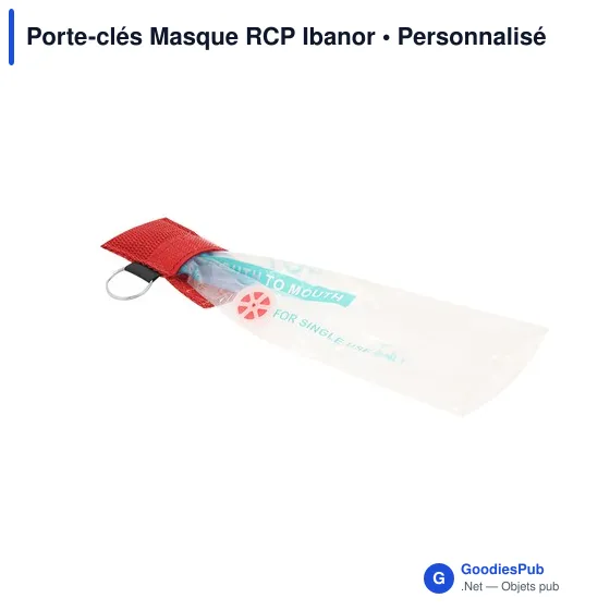 Porte-clés personnalisable Masque RCP Ibanor avec logo - Image 7