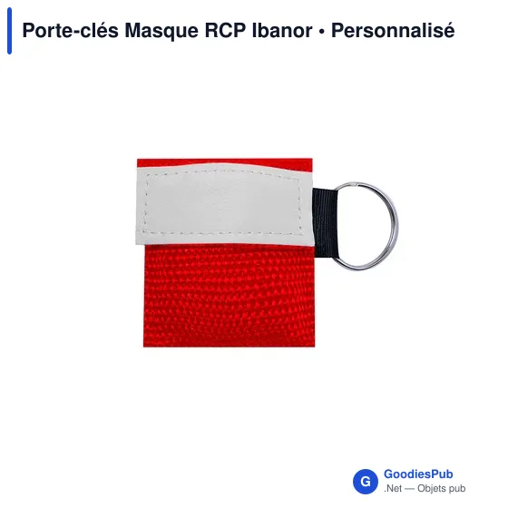 Porte-clés personnalisable Masque RCP Ibanor avec logo - Image 8