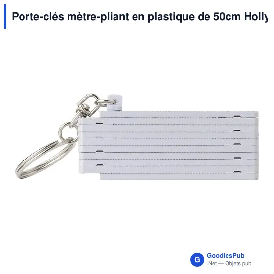 Porte-clés mètre-pliant en plastique de 50cm Holly - Image 1