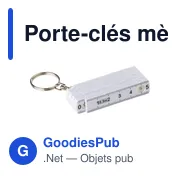 Porte-clés mètre-pliant en plastique de 50cm Holly - Miniature 5