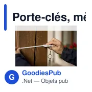 Porte-clés, mètre-ruban 1m et niveau à bulle | Pascal - Miniature 2