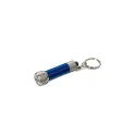 Variante Bleu - Porte-clés lampe torche personnalisable en aluminium avec logo - Mini