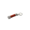 Variante Rouge - Porte-clés lampe torche personnalisable en aluminium avec logo - Mini