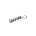 Variante Argent - Porte-clés lampe torche personnalisable en aluminium avec logo - Mini