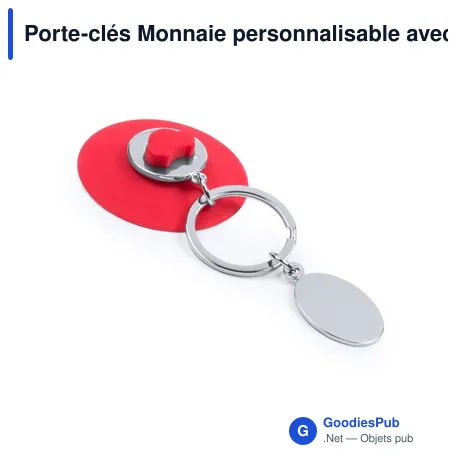 Porte-clés Monnaie personnalisable avec logo - Coltax