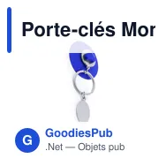 Porte-clés Monnaie personnalisable avec logo - Coltax - Miniature 2