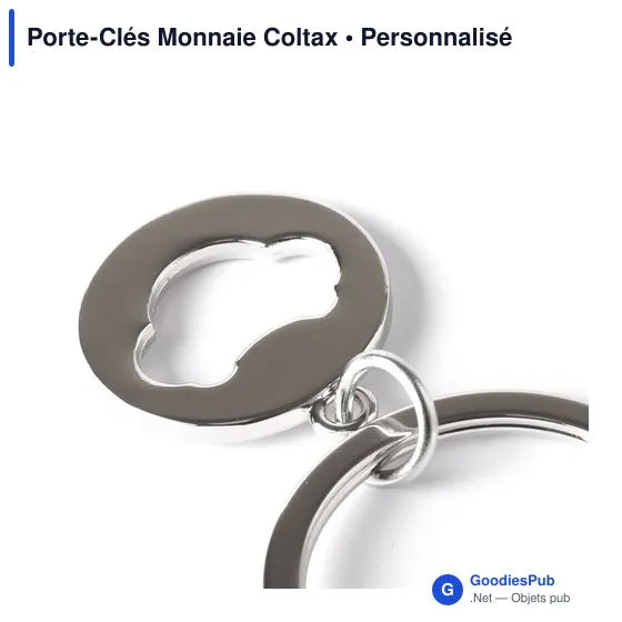 Porte-clés Monnaie personnalisable avec logo - Coltax - Image 4