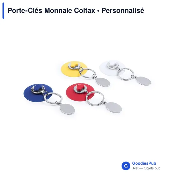 Porte-clés Monnaie personnalisable avec logo - Coltax - Image 5