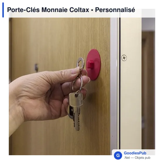 Porte-clés Monnaie personnalisable avec logo - Coltax - Image 7