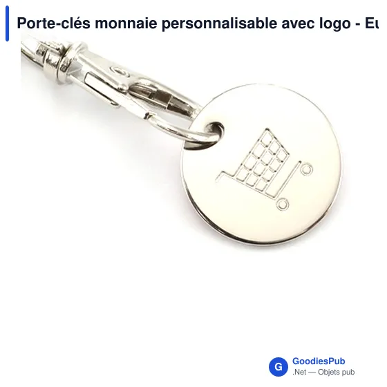 Porte-clés monnaie personnalisable avec logo - Euromarket - Image 12