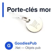 Porte-clés monnaie personnalisable avec logo - Euromarket - Miniature 6