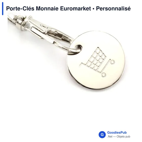 Porte-clés monnaie personnalisable avec logo - Euromarket - Image 6