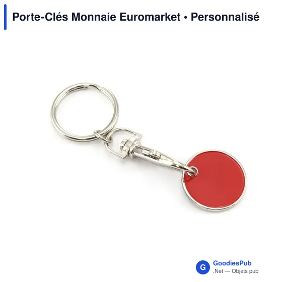 Porte-clés monnaie personnalisable avec logo - Euromarket - Image 9