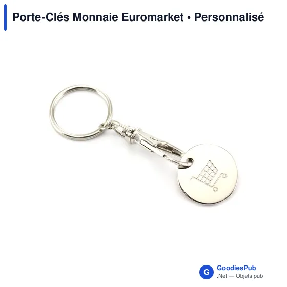 Porte-clés monnaie personnalisable avec logo - Euromarket - Image 10