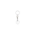 Variante blanc - Porte-clés monnaie personnalisable avec logo - Euromarket
