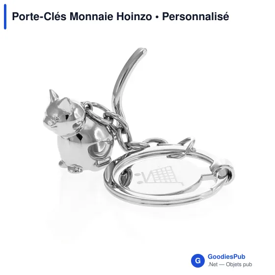 Porte-clés en métal personnalisable avec logo - Hoinzo - Image 11