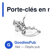Porte-clés en métal personnalisable avec logo - Hoinzo - Miniature 3
