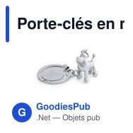 Porte-clés en métal personnalisable avec logo - Hoinzo - Miniature 6