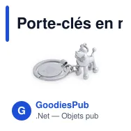 Porte-clés en métal personnalisable avec logo - Hoinzo - Miniature 9