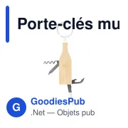 Porte-clés multi-outils en bambou Inaya - Miniature 4