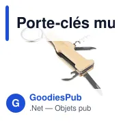 Porte-clés multi-outils en bambou Inaya - Miniature 5