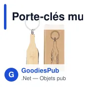 Porte-clés multi-outils en bambou Inaya - Miniature 8