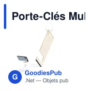 Porte-Clés Multifonction personnalisable Glasgol avec logo entreprise - Miniature 1