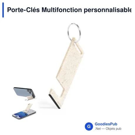 Porte-Clés Multifonction personnalisable Glasgol avec logo entreprise