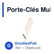 Porte-Clés Multifonction personnalisable Glasgol avec logo entreprise - Miniature 3