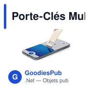Porte-Clés Multifonction personnalisable Glasgol avec logo entreprise - Miniature 5