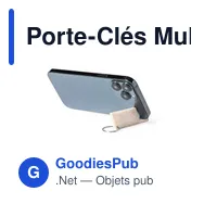 Porte-Clés Multifonction personnalisable Glasgol avec logo entreprise - Miniature 6