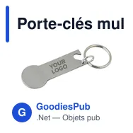 Porte-clés multifonctions en acier inoxydable Gavin - Miniature 4