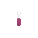 Variante fuchsia - Porte-clés personnalisable en aluminium Nevek avec logo