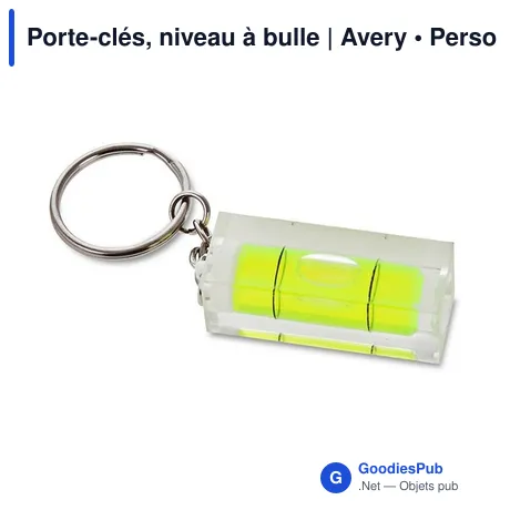 Porte-clés, niveau à bulle | Avery